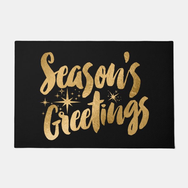 Seasons Greetings Doormat Door Mat (Front)