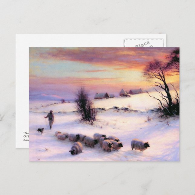 Season's Greetings. Fine Art Christmas Postcards (Front/Back)