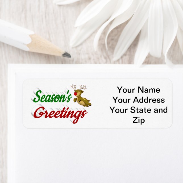 Seasons Greetings Flying Reindeer Christmas script (Insitu)