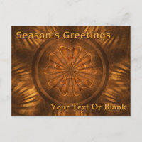 Season's Greetings - Fractal Wood Carving