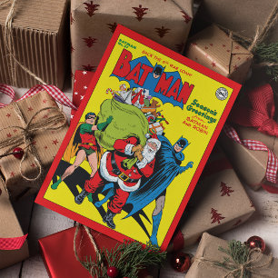 Season's Greetings From Batman And Robin Holiday Card