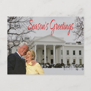 Season's Greetings from Bill & Hill Holiday Postcard