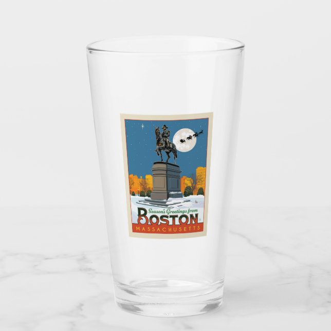 Season's Greetings From Boston Common! Glass (Front)