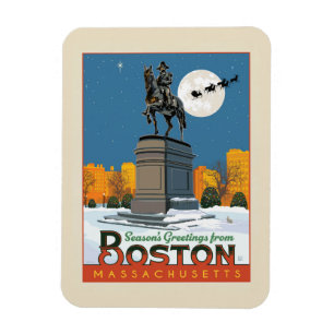 Season's Greetings From Boston Common! Magnet