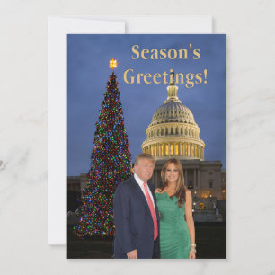 Season's Greetings from Donald and Melania Holiday Card