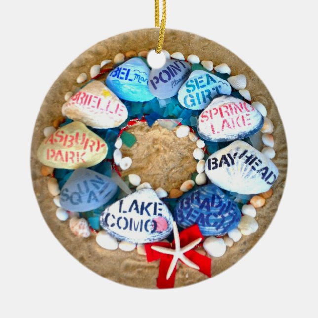Season's Greetings from the Jersey Shore Ornament (Front)