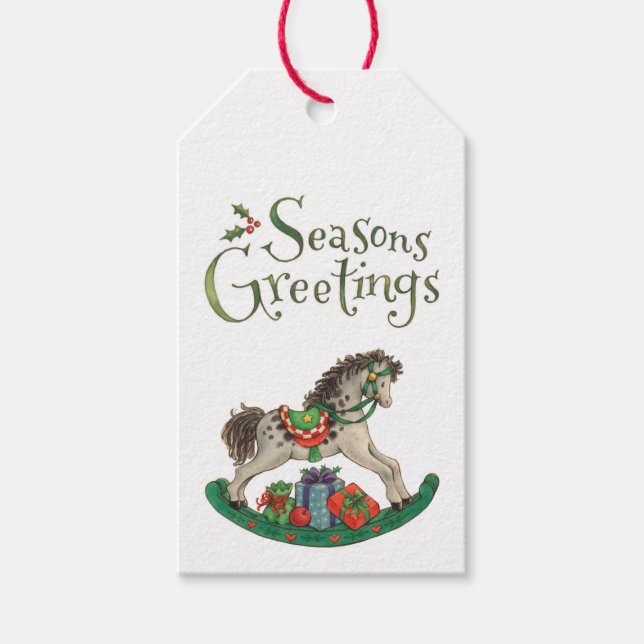Seasons Greetings Gift Tags (Front)