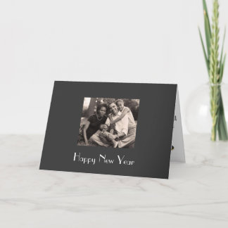Seasons Greetings, Happy New Year - Customized Holiday Card