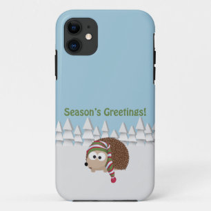 Season's Greetings Hedgehog iPhone 11 Case