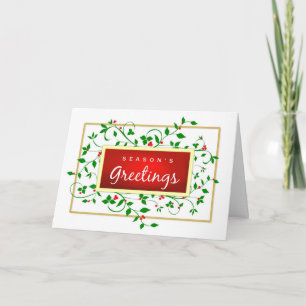 Season's Greetings Holiday Card