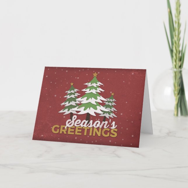 Season's Greetings Holiday Card (Front)