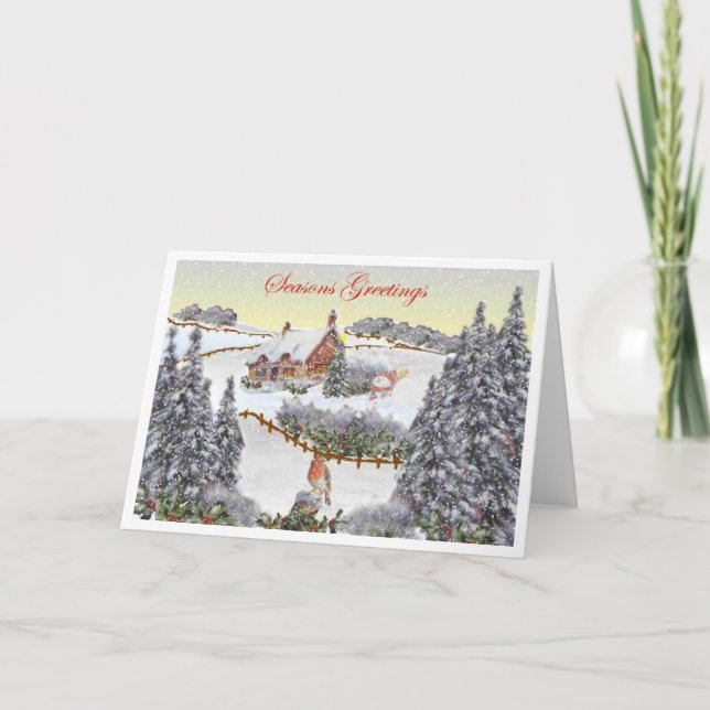 Seasons Greetings Holiday Card (Front)