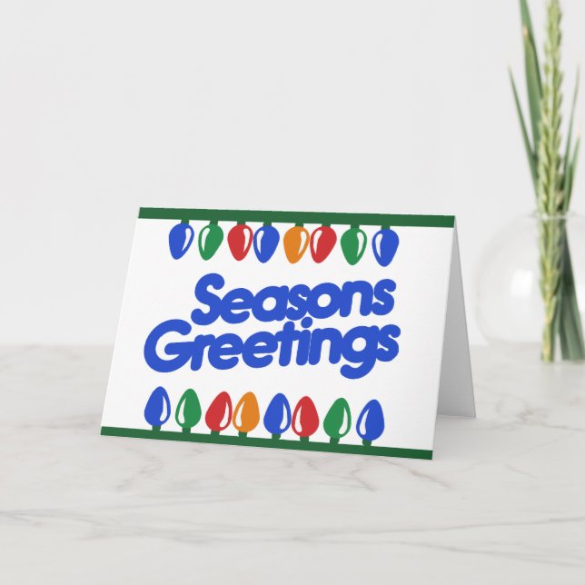 Seasons Greetings Holiday Card (Front)