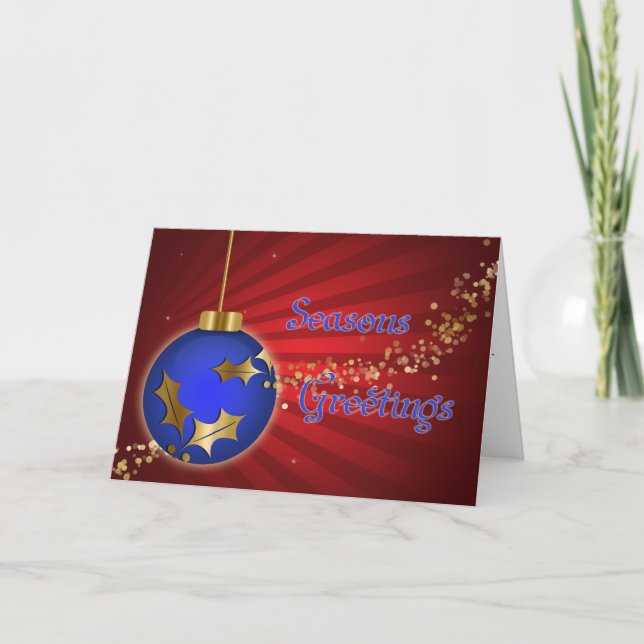 Season's Greetings Holiday Card (Front)