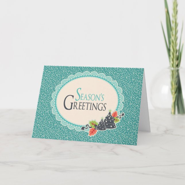 Season's Greetings Holiday Card (Front)
