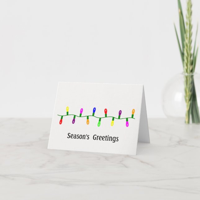 Season's Greetings Holiday Christmas Card (Front)