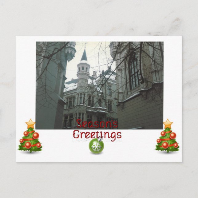 Season's Greetings Holiday Postcard (Front)