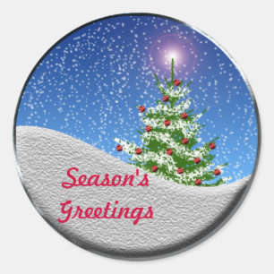 Season's Greetings Holiday Season Card Stickers