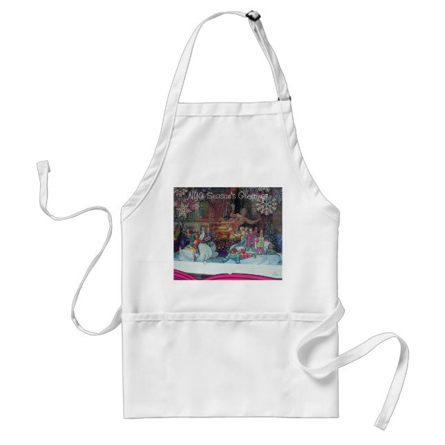 Season's Greetings Ice Skating Apron (Front)