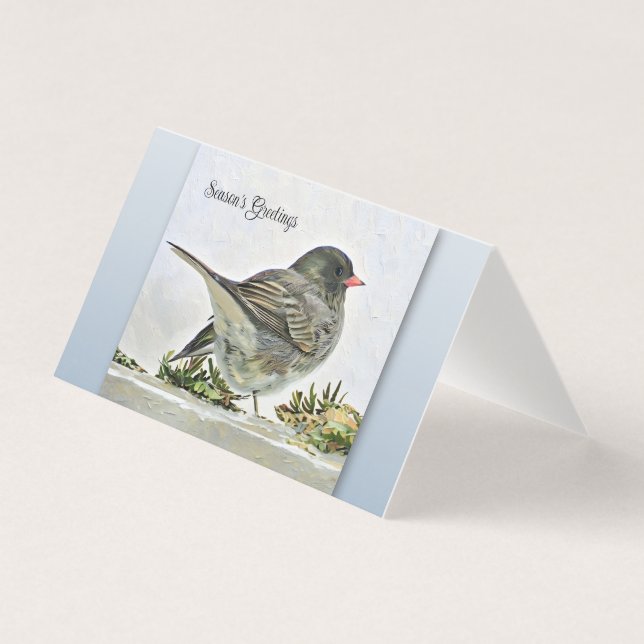 Season's Greetings - Junco - Blank (Front)