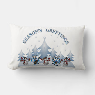 SEASONS GREETINGS LUMBAR PILLOW