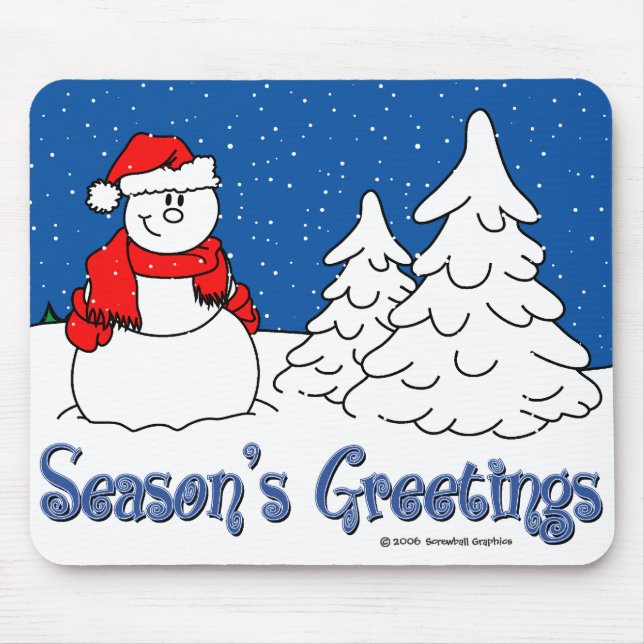 Season's Greetings Mousepad (Front)