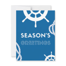 Season's Greetings Nautical Holiday Card
