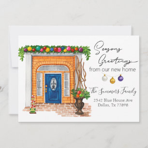 Seasons Greetings New Home Moving Announcement