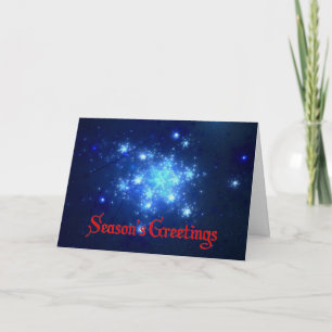 Season's Greetings - Night Sky Holiday Card