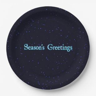 Season's Greetings Paper Plate