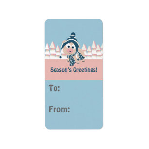 Season's Greetings pig Label