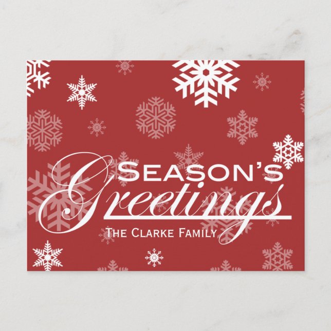 Season's Greetings Post Card (Front)