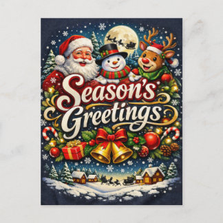 Seasons Greetings Postcard