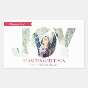Seasons Greetings (RED) Sticker