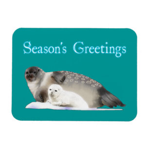 Season's Greetings - Ringed Seal Magnet