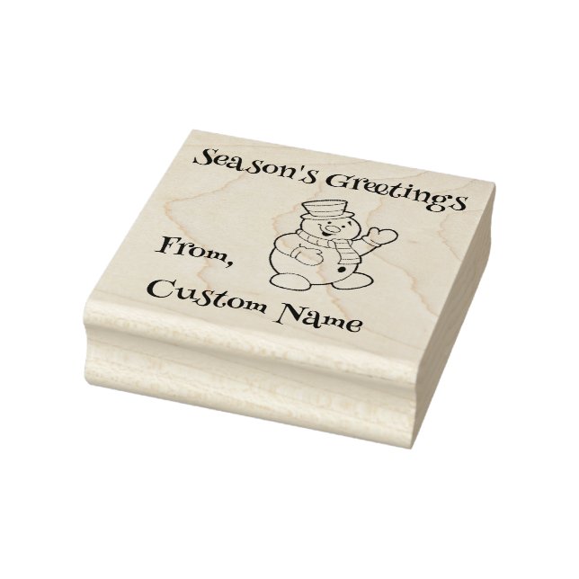 Season's Greetings Rubber Stamp (Stamp)