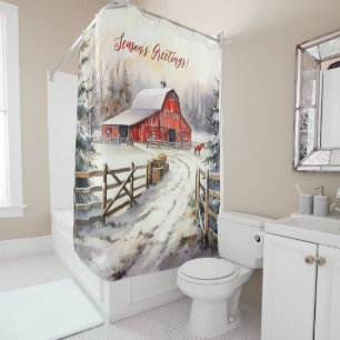 Season's Greetings Rustic Victorian Yard Christmas
