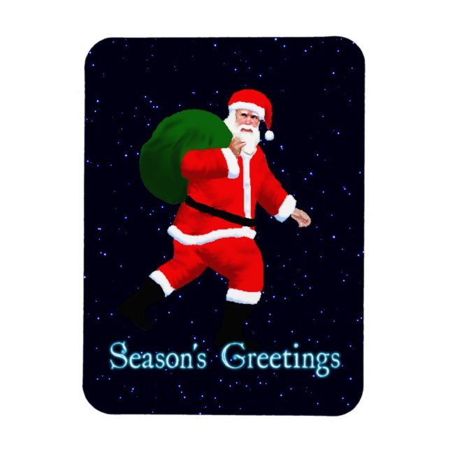Season's Greetings - Santa Claus Magnet (Vertical)