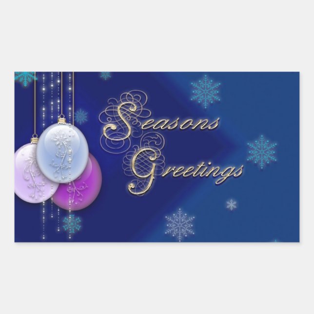 Season's Greetings Sticker (Front)