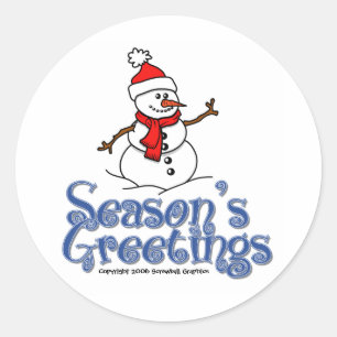 Season's Greetings Stickers