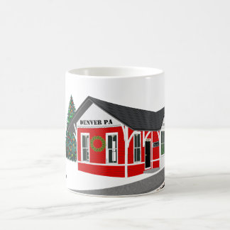 Season's Greetings Train Depot Your Town Year Coffee Mug