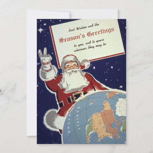 Season's Greetings Vintage Card (Front)