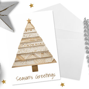 Season's Greetings Washi Tape Christmas Tree Holiday Card