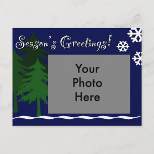 Season's Greetings Winter Postcard