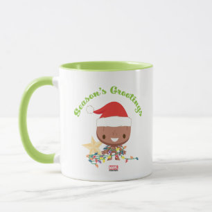Season's Grootings Holiday Lights Groot Mug