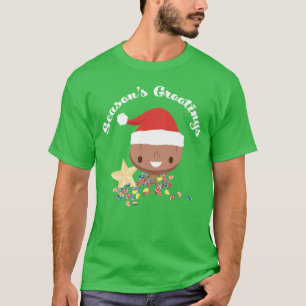 Season's Grootings Holiday Lights Groot T-Shirt