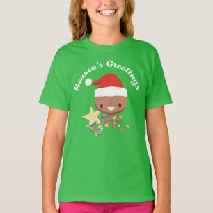 Season's Grootings Holiday Lights Groot T-Shirt