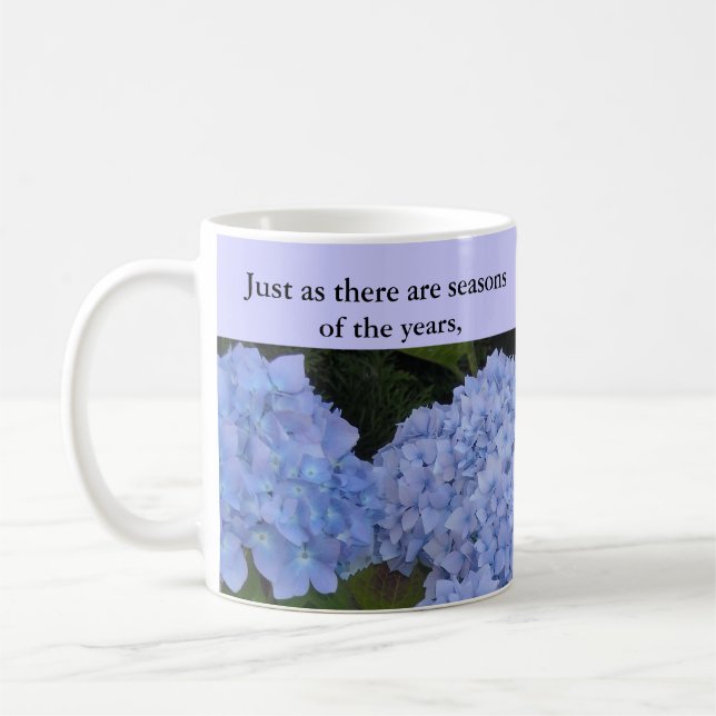 Seasons of our Lives Hydrangeas Coffee Mug (Left)