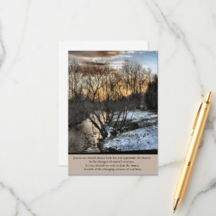 Seasons of our Lives Inspirational Enclosure Card