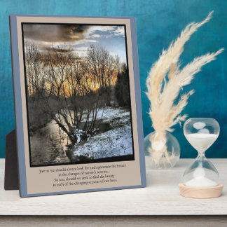 Seasons of our Lives Inspirational Plaque